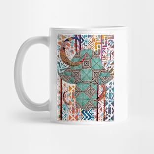 MOON PHASES HAMSA by Harriette Knight Mug